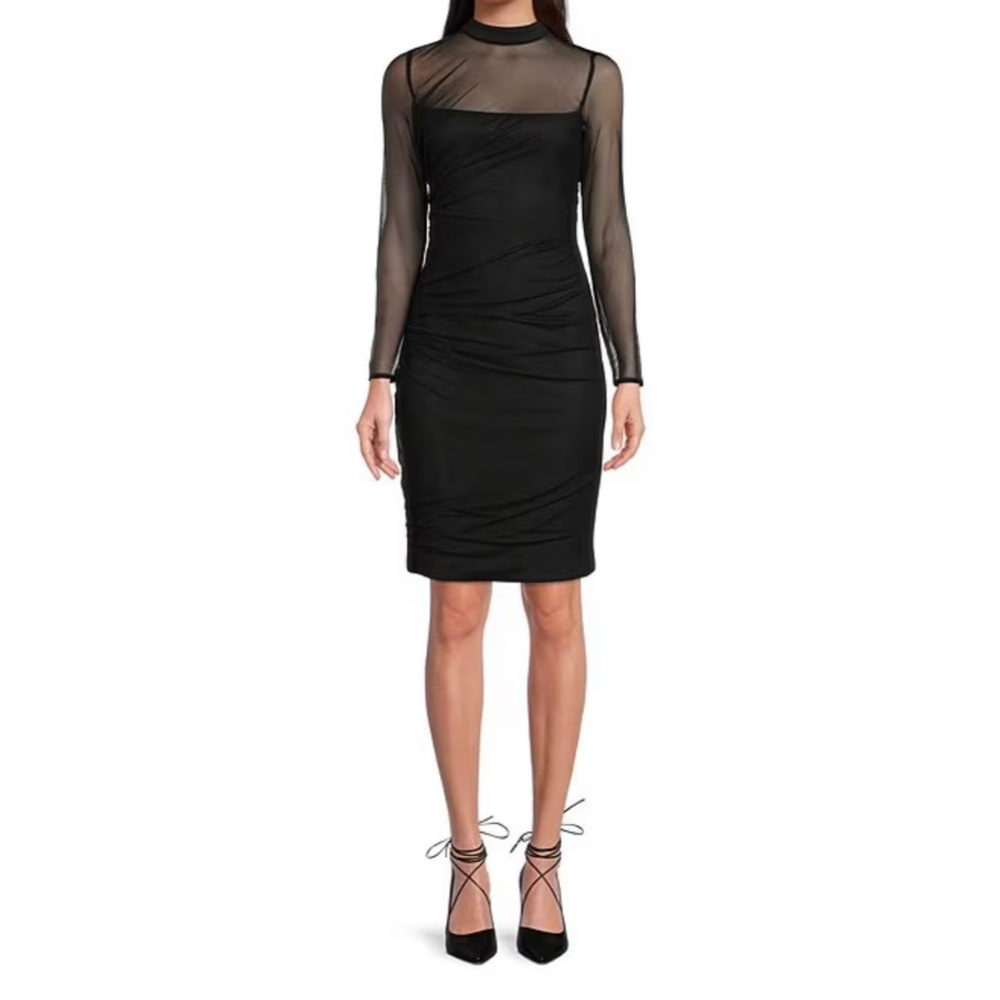 Calvin Klein Black Mesh Dress